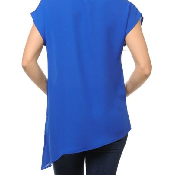Royal Blue Blouse - Picture 2 of 2